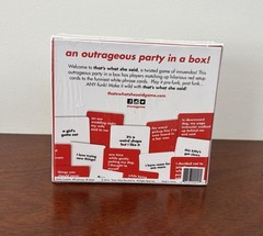 That’s What She Said: A Twisted Game of Innuendos NEW SEALED