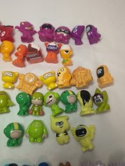 Crazy Bones Lot Of 53 Vintage Multiple Colors Plus Collectors Tin