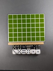 Cube Route Dice Game Vantage Point 1975 Felt Board Jumbo Dice Vintage