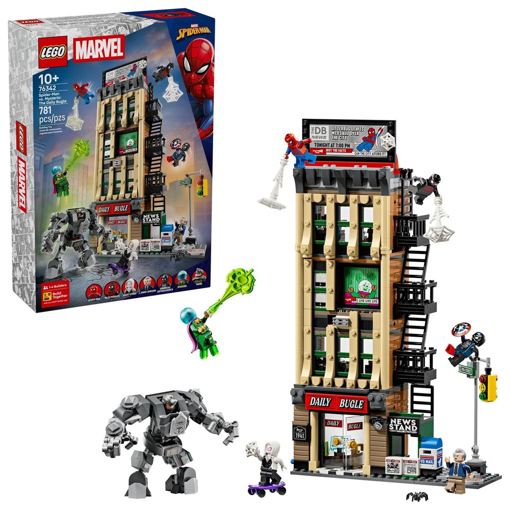 LEGO Marvel Spider Man Daily Bugle Building 76342 7 Minifigures Rhino