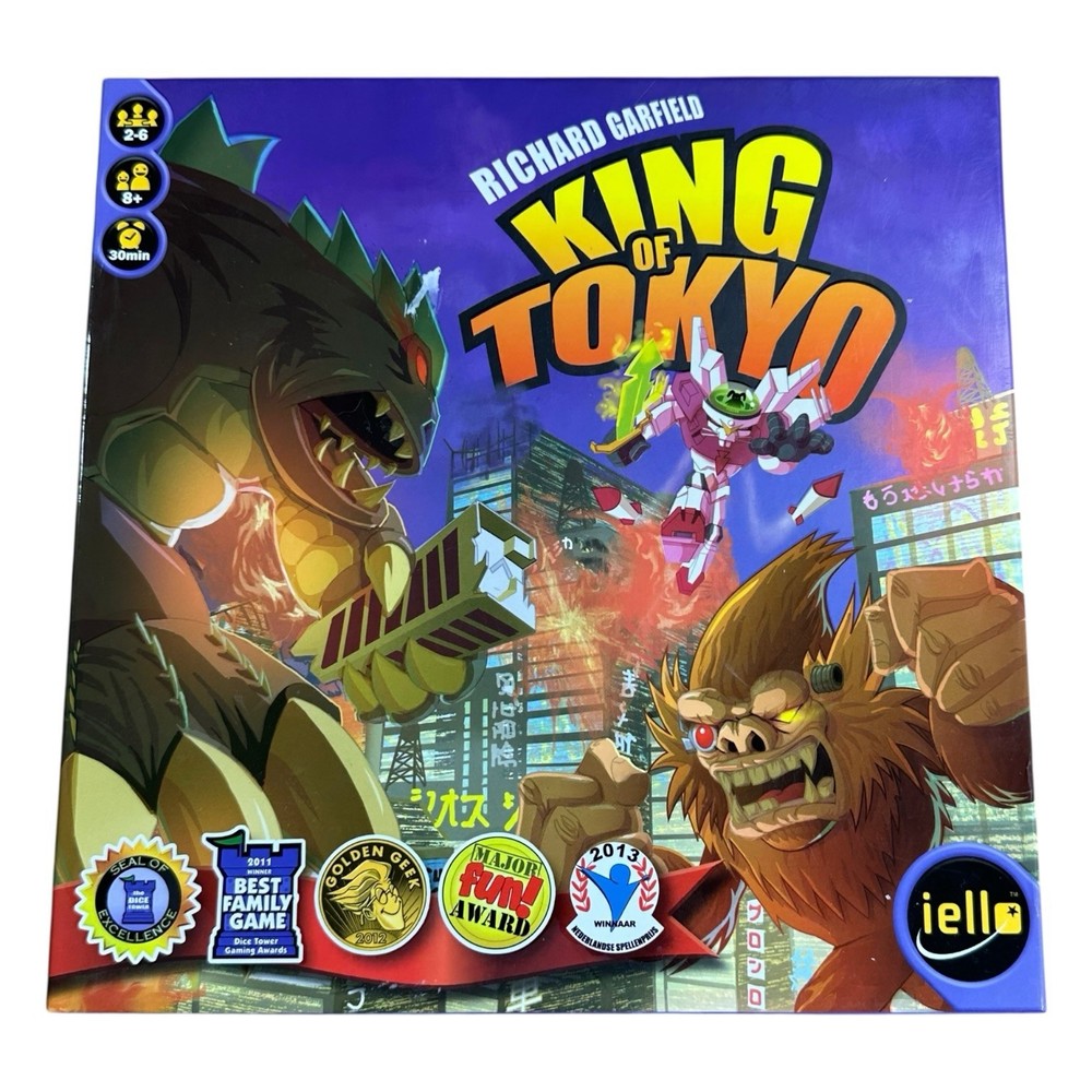 King of Tokyo Board Game Richard Garfield IELLO 100% Complete Clean