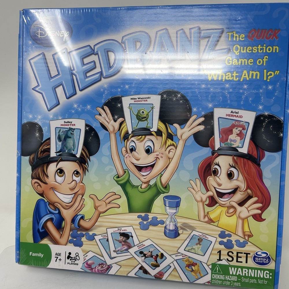 New Disney Hedbanz Game (2-6 Players) The Quick Question Game Of “ What Am I”