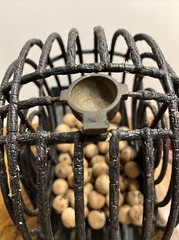 VTG Antique 1920s Met Games Co. Metal Bingo Ball Dispenser