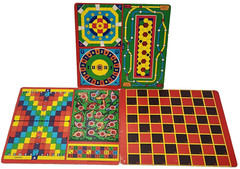 Vintage Lot of 3 Game Boards Transogram Various Games 1950’s