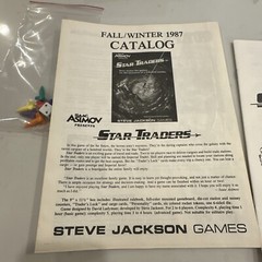 Star Traders Board Game Isaac Asimov Steve Jackson Games 1987 Complete unpunched