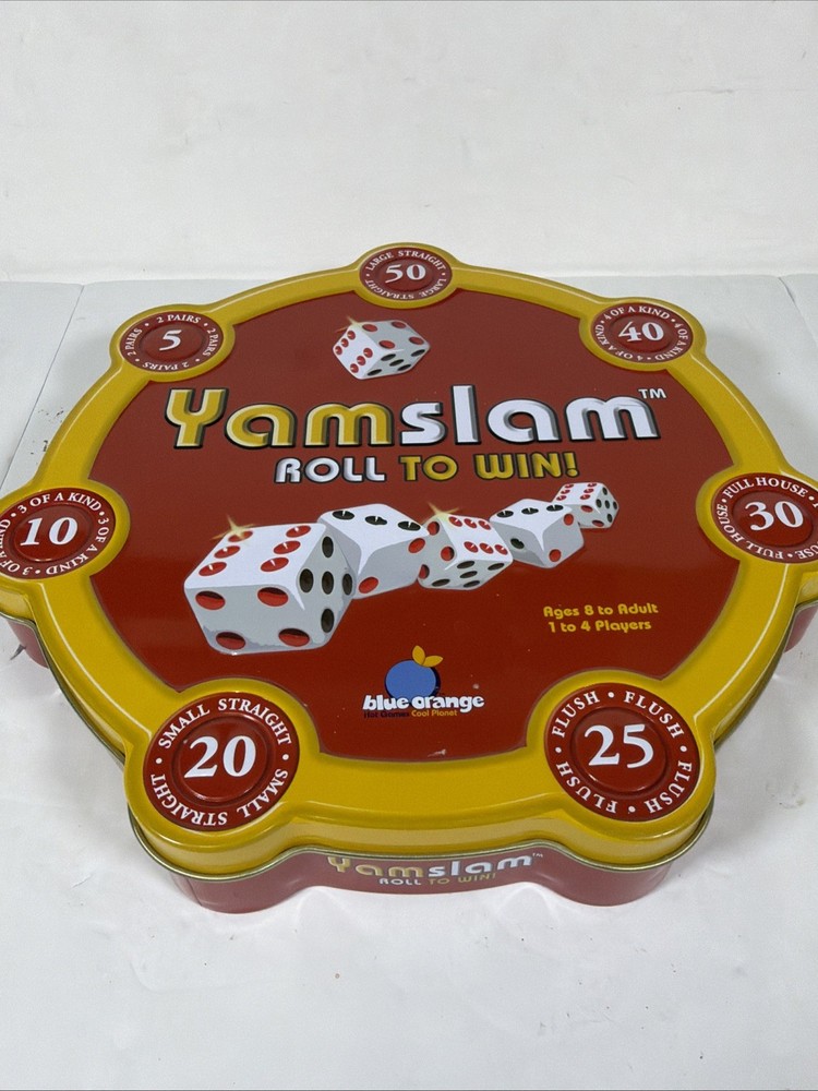 Yamslam Dice Game Roll to Win Blue Orange Games 2008. Complete Ages 8 And Up