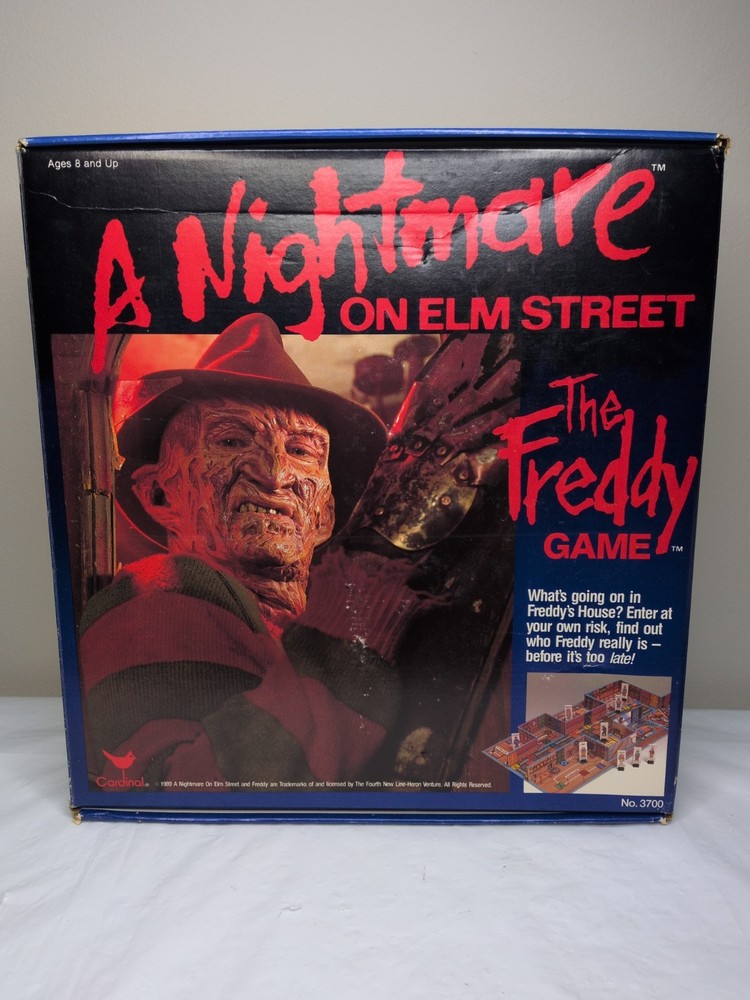 Vintage UNUSED 1989 Nightmare on Elm Street Freddy Krueger Board Game COMPLETE