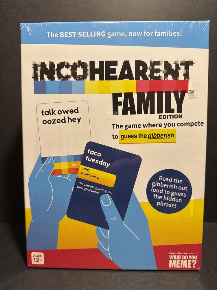 INCOHEARENT Family Edition Game – From The Creators Of What Do You Meme New