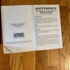 Masterpiece 1987 Parker Brothers Art Auction Board Game Complete