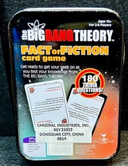 2014 The Big Bang Theory Fact or Fiction Card Game 90 Cards 180 Trivia Questions