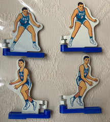 Vintage 1960s Eagle Coleco National Basketball Game USA Team Players w/ Bases