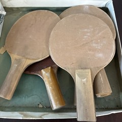 Vintage Milton Bradley Tournament Table Tennis Indoor Game Set Ping Pong