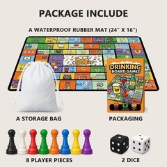 Funny Drinking Board Game Adult Party Game 2-8 Players