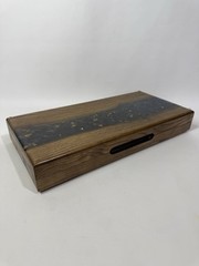 Luxury Wooden Backgammon with Epoxy Resin