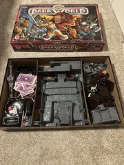 Vintage Dark World Adventure Board Game Mattel 100% Complete 1992 Great Shape!