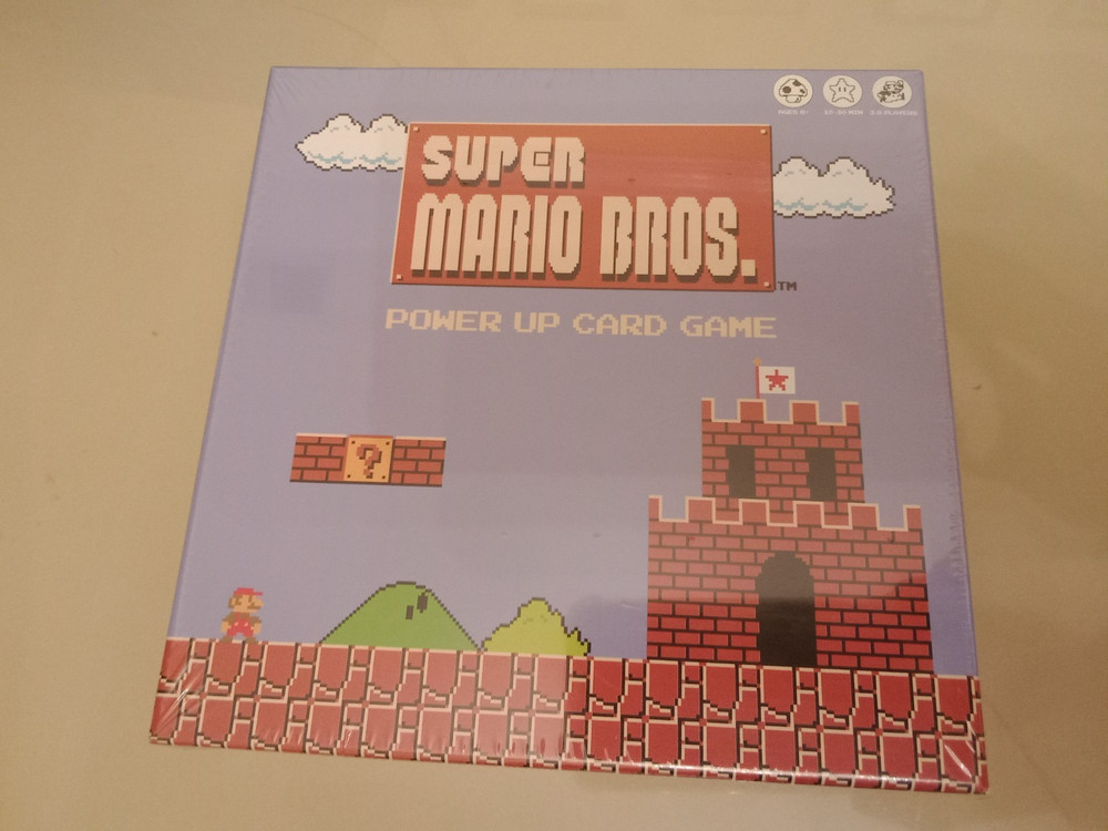 Super Mario Bros Power Up Fast paced Card Game 8+yo 3-8 players Brand New Sealed