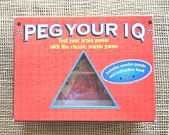 Peg Your IQ Dave Oliver Peg Board Game W/ Manual Sterling Inovations