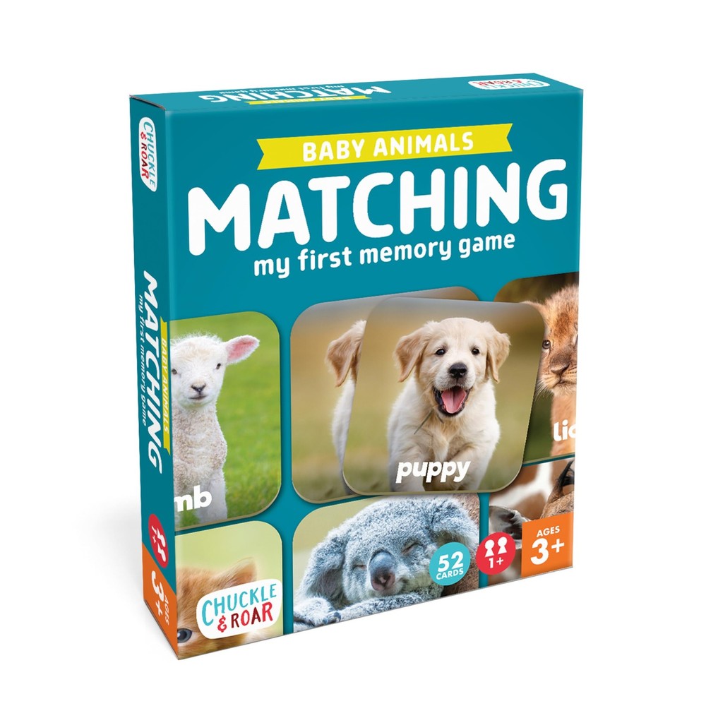 Baby Animals Matching Memory Game for Kids Ages 3+ – Preschool Concentration …