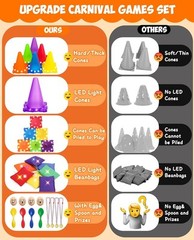 49PCS LED Carnival Games Combo Set for Kids – Perfect Outdoor Fun & Activities
