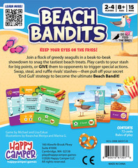 Beach Bandits Card Game Of Greedy Gulls Happy Camper HCG-2008 Family Fast Quick