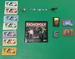 Monopoly Jurassic Park Edition Board Game (2021) – 100% Complete – Working Audio