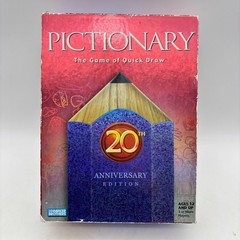 VINTAGE Pictionary COMPLETE Mattel 2005 Classic Drawing Board Game