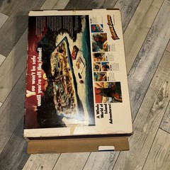 MILTON BRADLEY FIREBALL ISLAND GAME BOARD ONLY WITH BOX 1986 Few Accessories