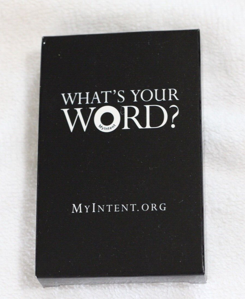 What’s Your Word? 33 Meaningful Question Cards MyIntent Self Help Insightful New