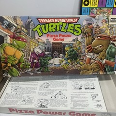 Pizza Power Game Teenage Mutant Ninja Turtles TMNT 1987 Random House Complete