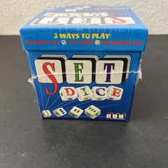 SET Dice Game 3 Ways To Play: Cubed Scramble Crossword 1-6 Players 100% Complete