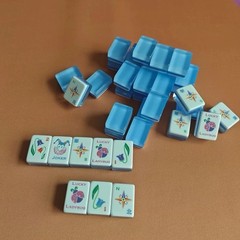 Premium American Mahjong Set 160pcs – Lucky Blue Ladybug Majestic Set
