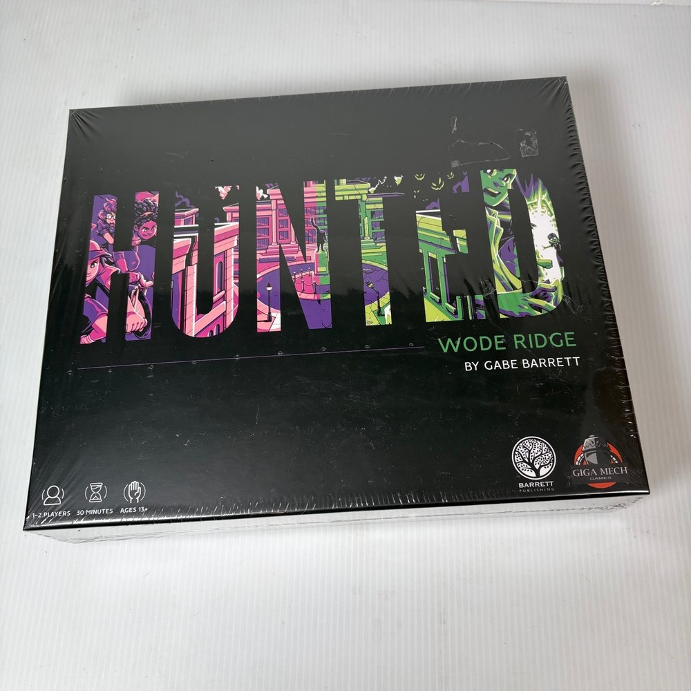 HUNTED WODE RIDGE Barrett Publishing Board Game 1-2 Players Ages 13+ Cardboard