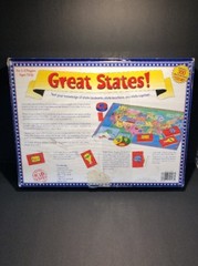 GREAT STATES! UNITED STATES BOARD GAME 300 QUESTION CARDS FAMILY GAME AGE 7+