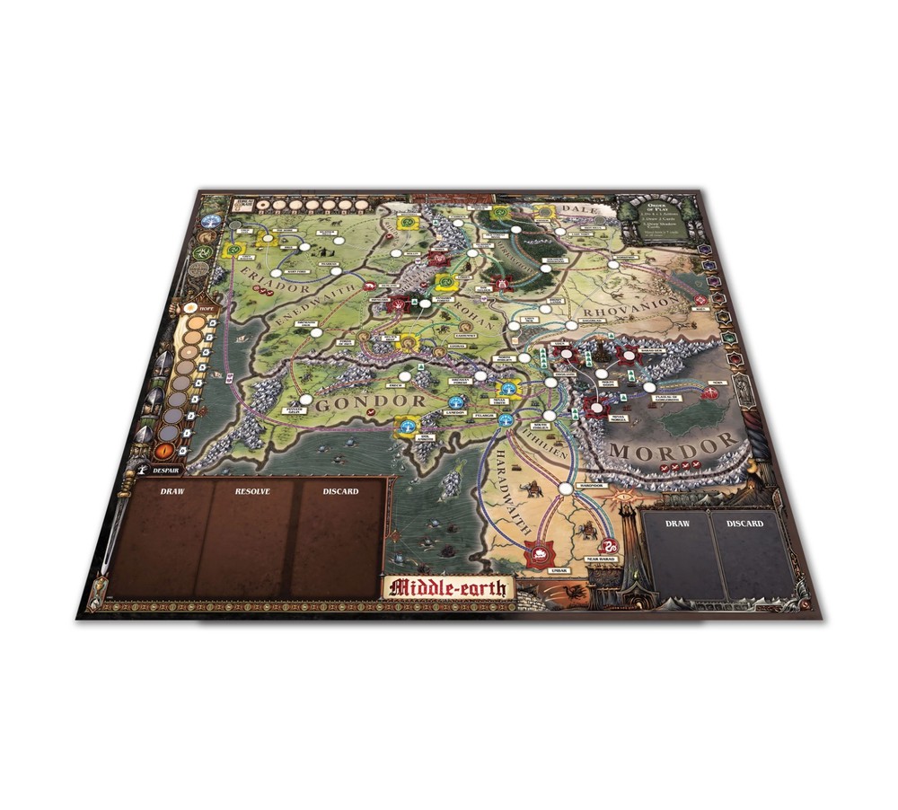 THE LORD OF THE RINGS FATE OF THE FELLOWSHIP GAMEBOARD BOARD GAME CUSTOMS FREE