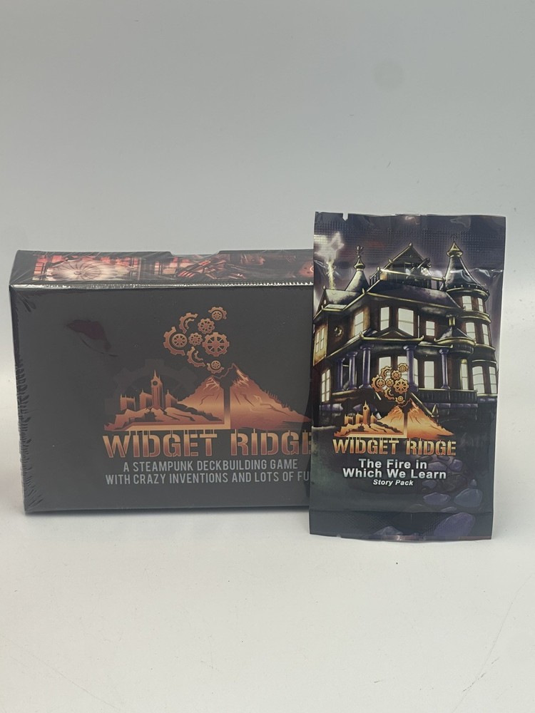 Widget Ridge Steampunk DeckBuilding Game + Fire In Which We Learn Story Pack!