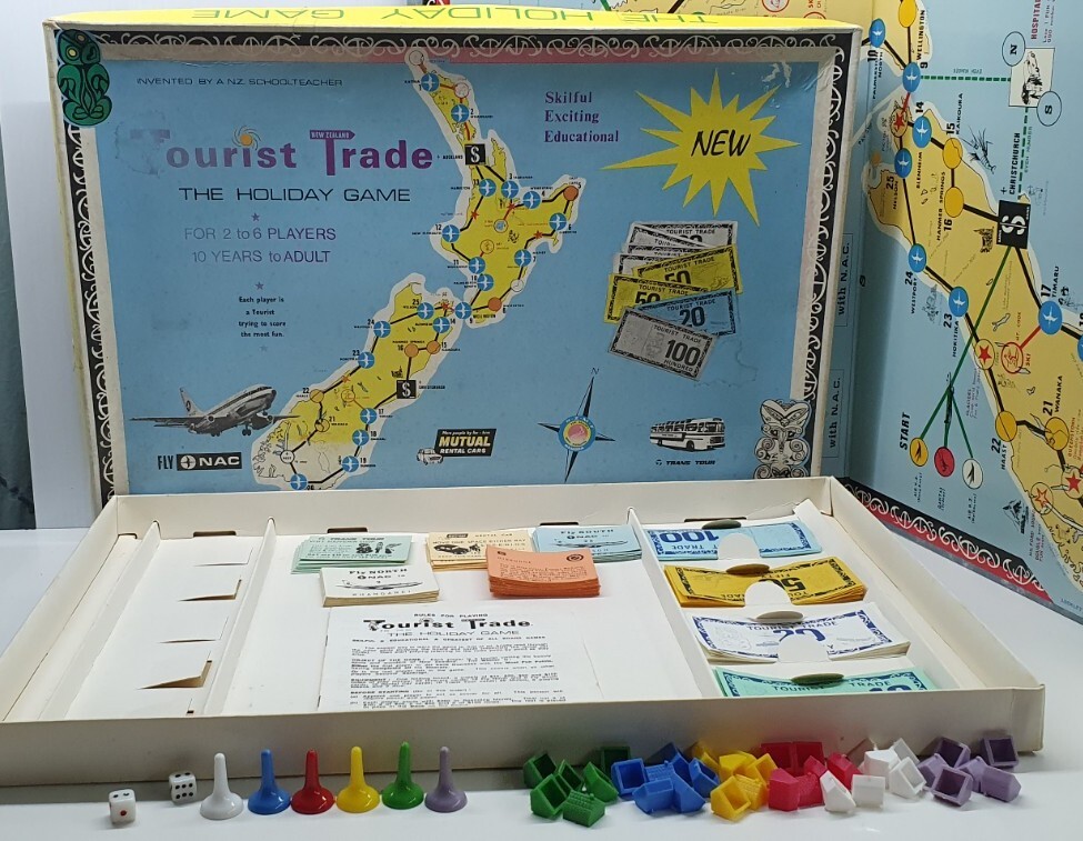 Retro The Holiday Game Tourist Trade New Zealand NAC Trans Tours board game Rare