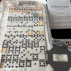 Cardinal’s Mexican Train Dominoes Double 12 W/Aluminum Case & Inst. ** Free S/H