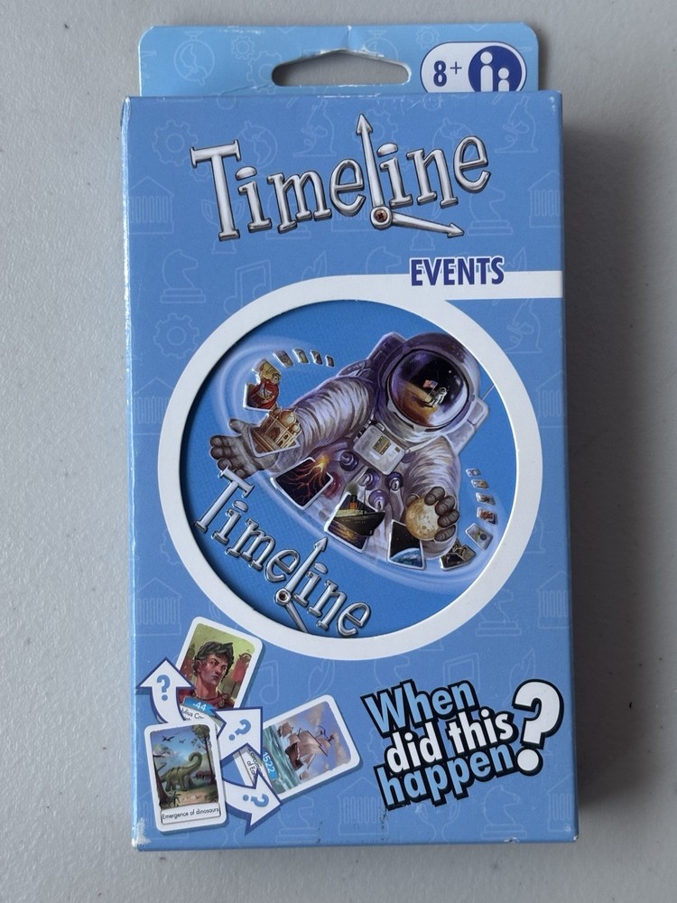 New Timeline Card Game Events tin Zygomatic Asmodee Family Game