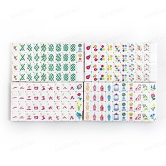 NEW! Vibrant Layered Mahjong Tiles – American Set 160 Tiles – Orange