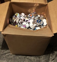 145 POGS MILK CAPS COFFIN CONTAINER FOIL CARS ANIMALS Random Lot VINTAGE 90s