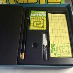 NBC Hasbro Chain Letters Vintage Word Board Game 1970 2+ Players Ages 8-11