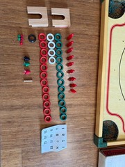 Vintage Carrom 108RS Game Board Complete w/ Box 100+ Games Checkers USA