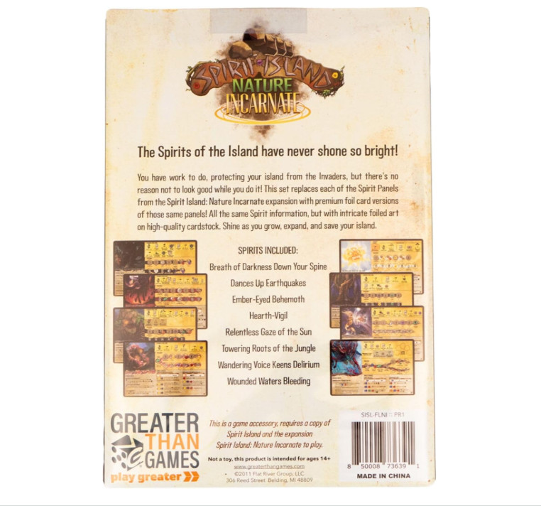 Greater Than Games|Spirit Island: Nature Incarnate – Foil Panels PremiumUpgrade