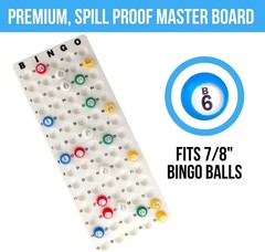 Classic Red Bingo Game Kit with 75 Balls & 18 Cards – Adults