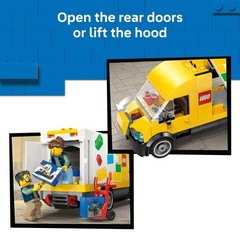 LEGO City Delivery Van Building Toy 60500 2 Minifigures Kids Ages 6+ Pretend