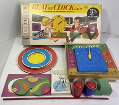 1969 Beat the Clock Game Show Board Game 1st Edition Milton Bradley Ex Cond