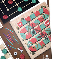 Classic Games Collection 100-Game Set – Board & Card Games for 1–8