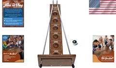 Classic 17.5” Shoot The Moon Game in Walnut Wood – Perfect for Game Nights
