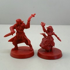 6pcs Mentor Dwarf Knight Rogue Hero Warriors Heroquest Board Game Minis Toy