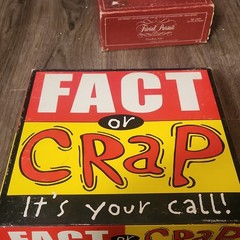 University Games Fact or Crap Party Trivia Board Game, Complete, Timer, Ages 12+